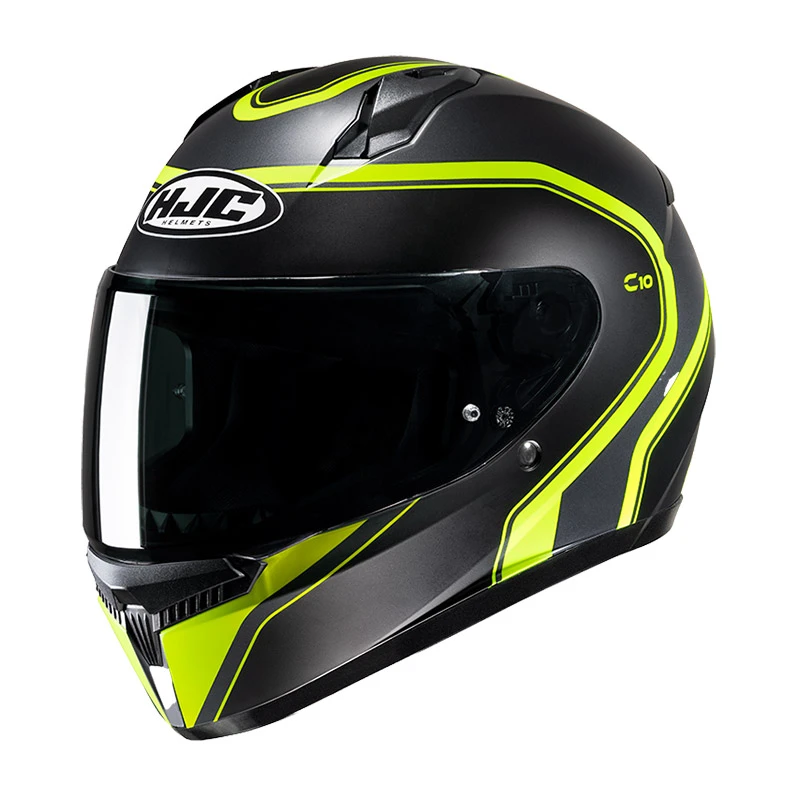 Policarbonato Casco Hjc C10 Elie Giallo Nero
