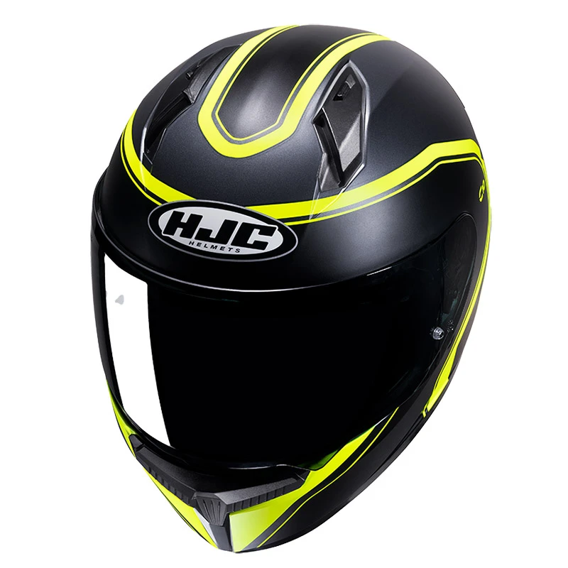 Policarbonato Casco Hjc C10 Elie Giallo Nero - immagine 2