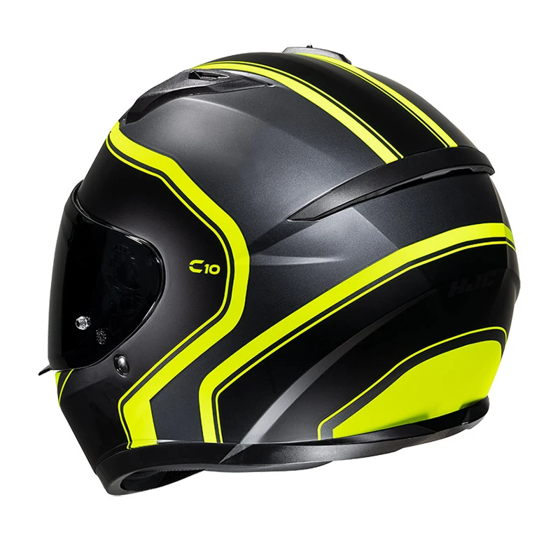 Policarbonato Casco Hjc C10 Elie Giallo Nero - immagine 3