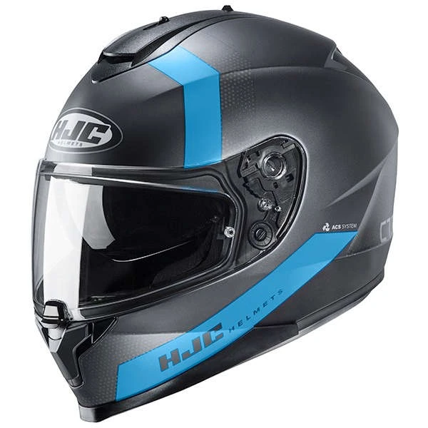 Policarbonato Casco Hjc C70 Eura Blu