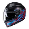 Policarbonato Casco Hjc C70 Pentas Blu Rosso