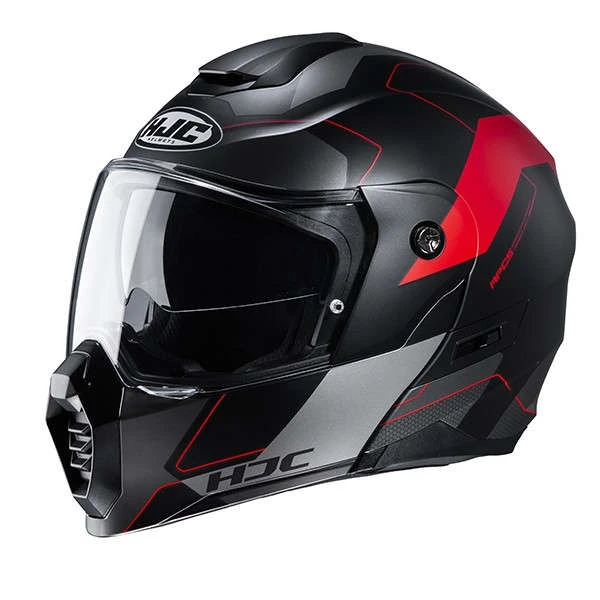 Policarbonato Hjc C80 Rox Rosso - immagine 2