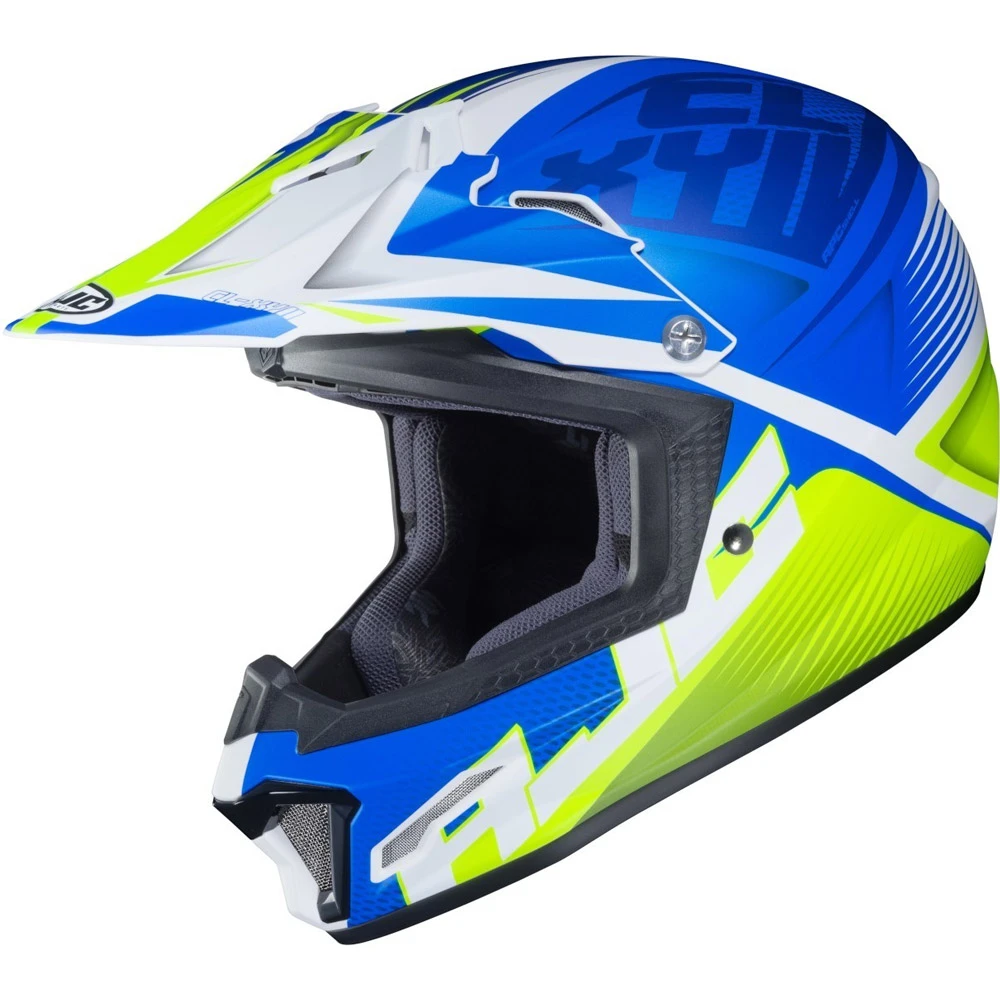 Policarbonato Casco Bimbo Hjc Cl Xy 2 Ellusion Blu Giallo