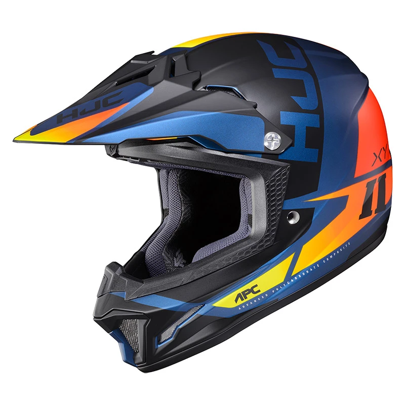 Policarbonato Casco Bimbo Hjc Cl-xy 2 Creed Blu Arancio