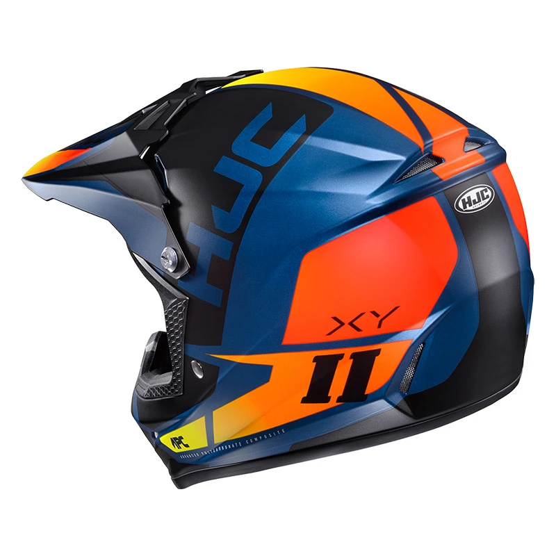 Policarbonato Casco Bimbo Hjc Cl-xy 2 Creed Blu Arancio - immagine 3