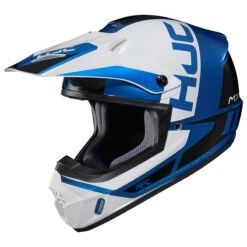 Policarbonato Casco Hjc Cs-mx 2 Creed Blu Bianco