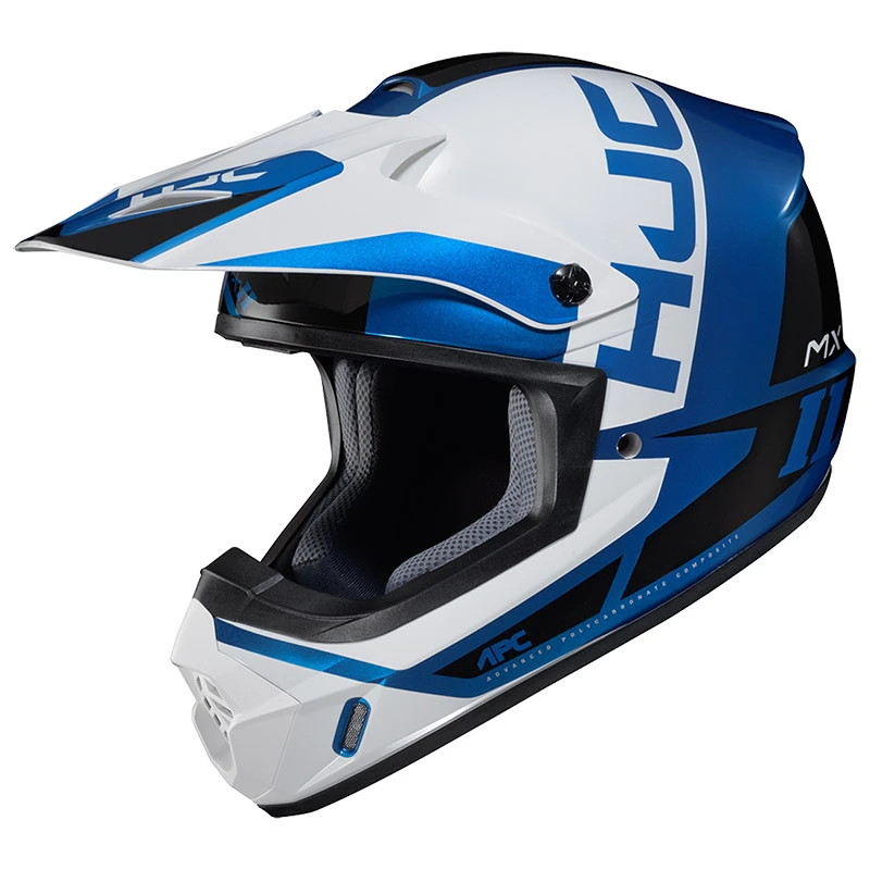 Policarbonato Casco Hjc Cs-mx 2 Creed Blu Bianco