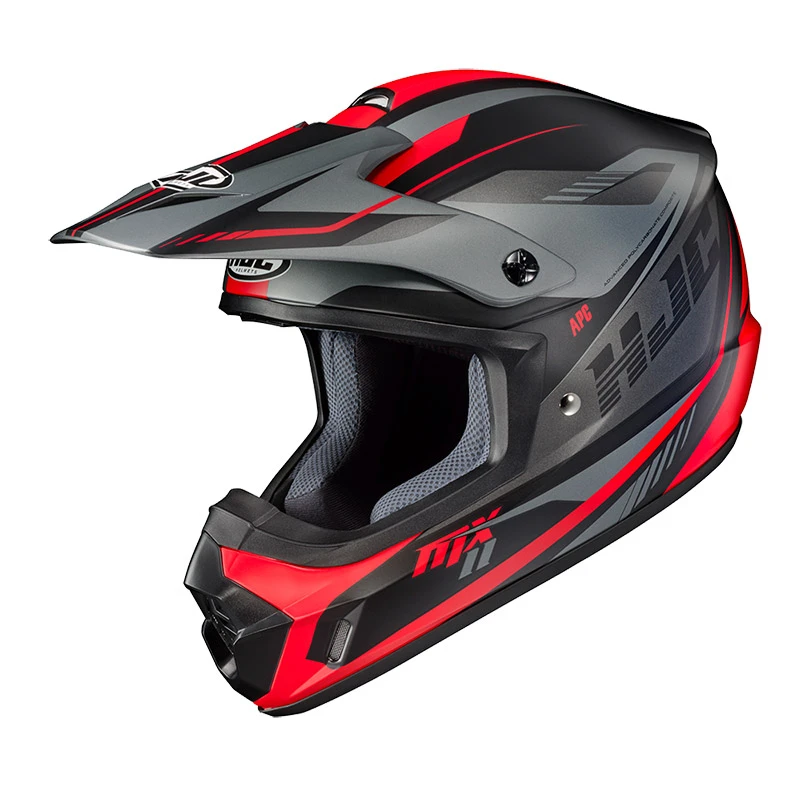 Policarbonato Casco Hjc Cs-mx 2 Drift Rosso Grigio