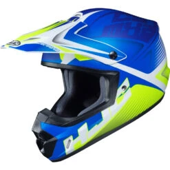 Policarbonato Casco Hjc Cs Mx 2 Ellusion Blu Giallo