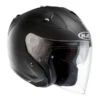 Fibra Hjc Casco Fg Jet Nero Opaco