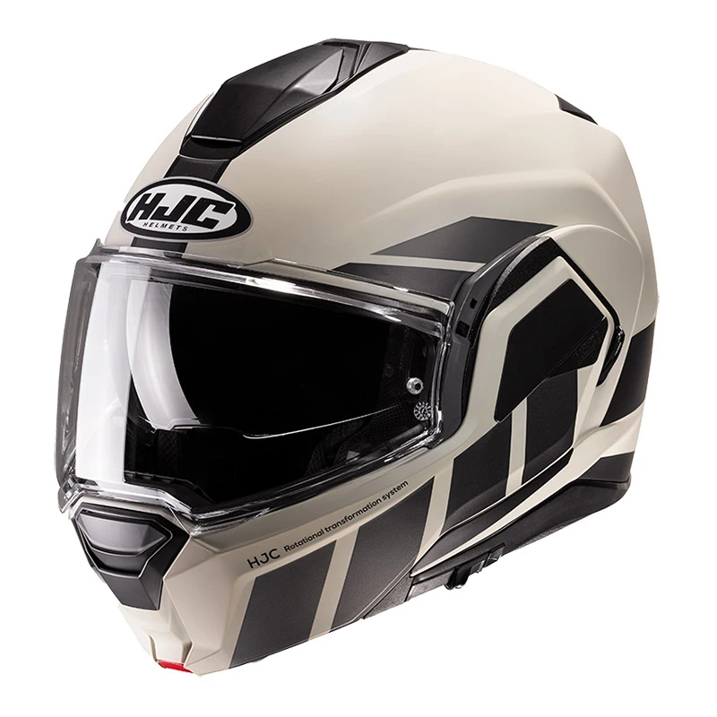 Policarbonato Casco Modulare Hjc I100 Beis Grigio Nero
