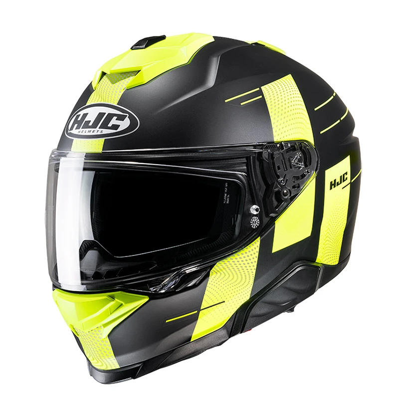 Policarbonato Casco Hjc I71 Peka Giallo Nero