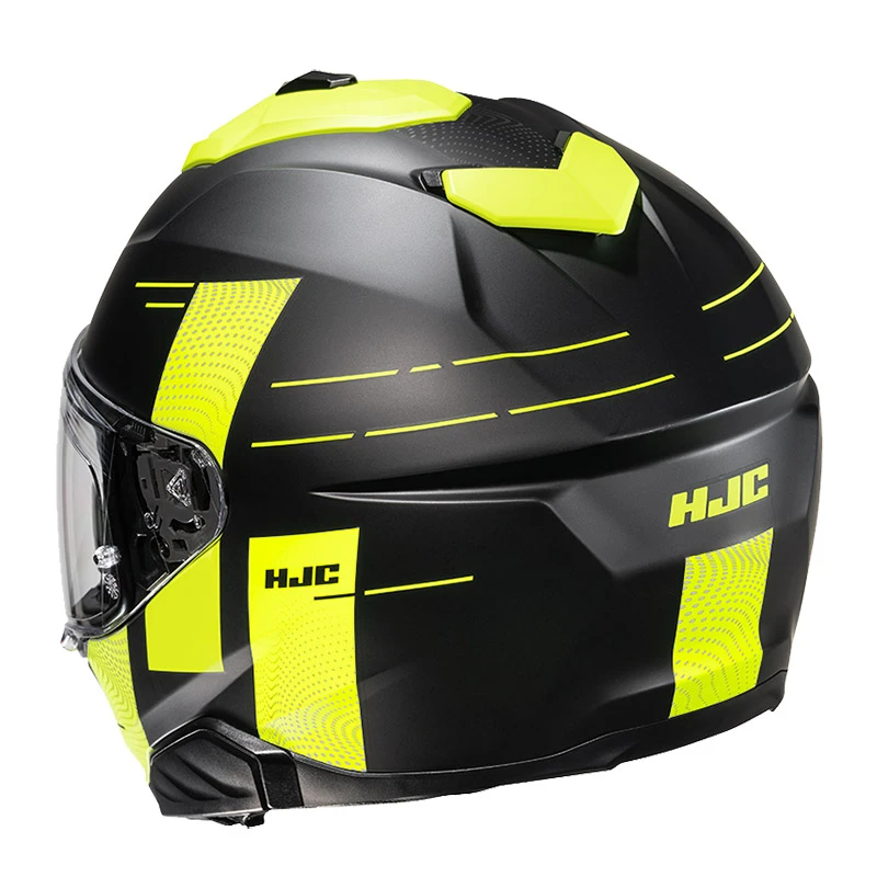 Policarbonato Casco Hjc I71 Peka Giallo Nero - immagine 3