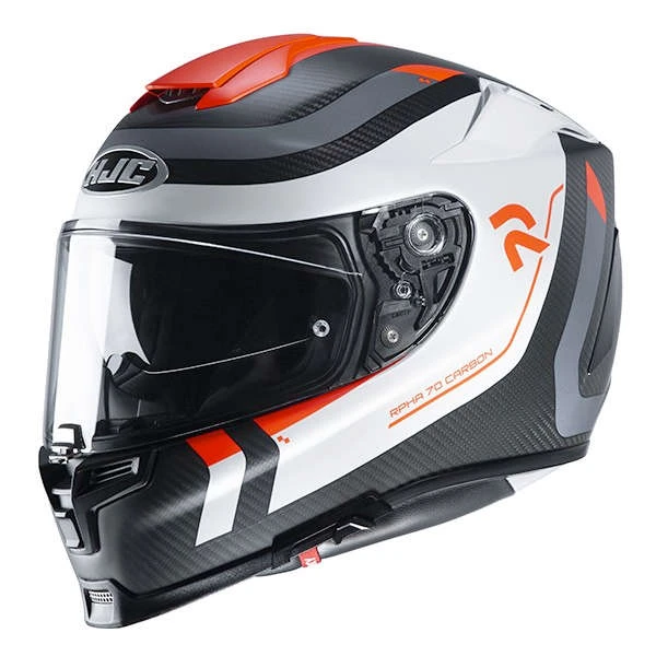 Fibra Casco Hjc Rpha 70 Carbon Reple Rosso