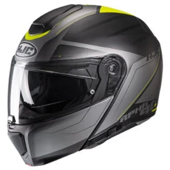 Fibra Casco Modulare Hjc Rpha 90s Cadan Giallo Grigio