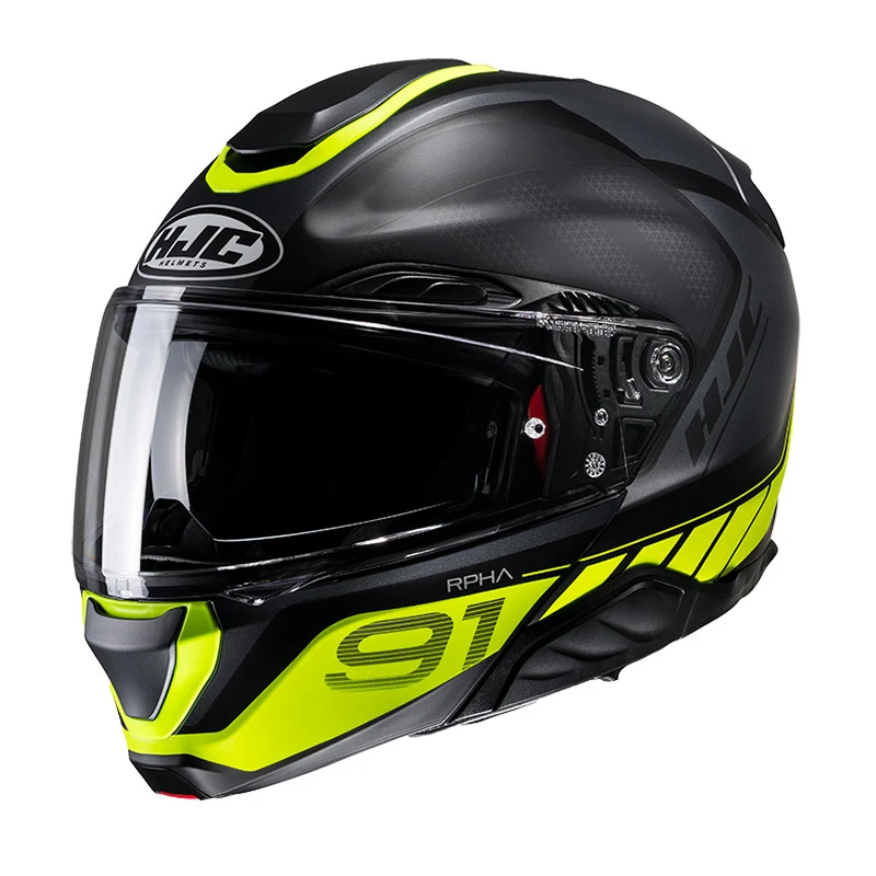 Fibra Casco Hjc Rpha 91 Rafino Giallo
