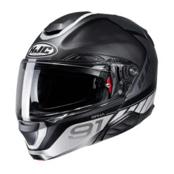 Fibra Casco Hjc Rpha 91 Rafino Nero Grigio