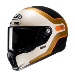 Fibra Casco Hjc V10 Grape Grigio Arancio