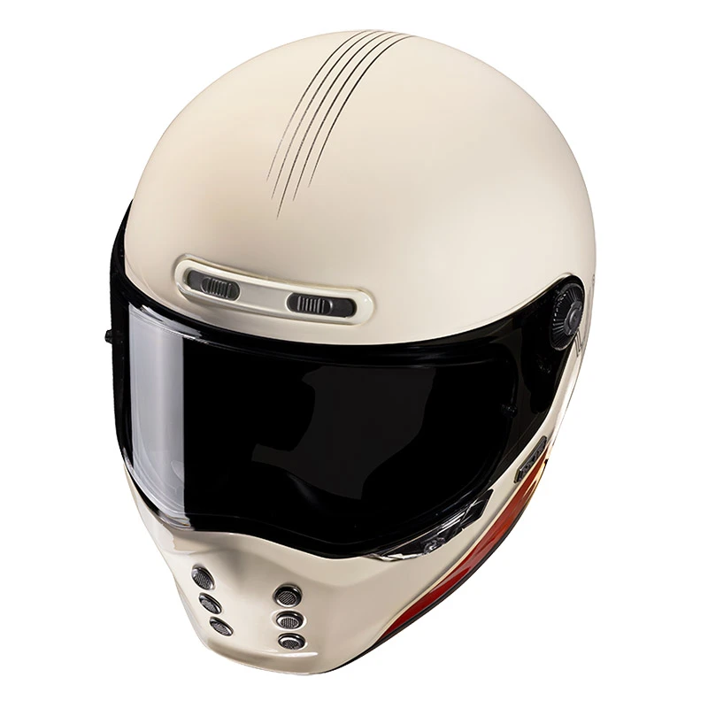 Fibra Casco Hjc V10 Tami Grigio Beige - immagine 2