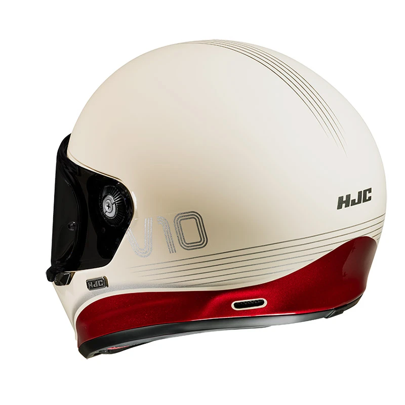 Fibra Casco Hjc V10 Tami Grigio Beige - immagine 3