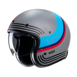 Custom Casco Hjc V31 Byron Grigio Blu