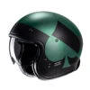 Custom Casco Hjc V31 Kuz Verde Nero