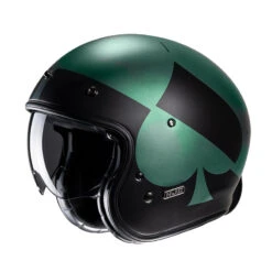 Custom Casco Hjc V31 Kuz Verde Nero