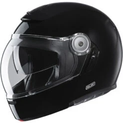 Fibra Casco Modulare Hjc V90 Nero Lucido