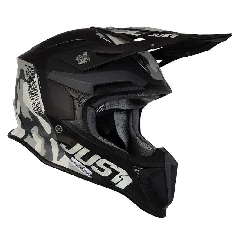Fibra Casco Just-1 J18 Mips Pulsar Camo Nero Opaco - immagine 2