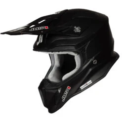 Fibra Casco Just-1 J18 Solid Nero Opaco