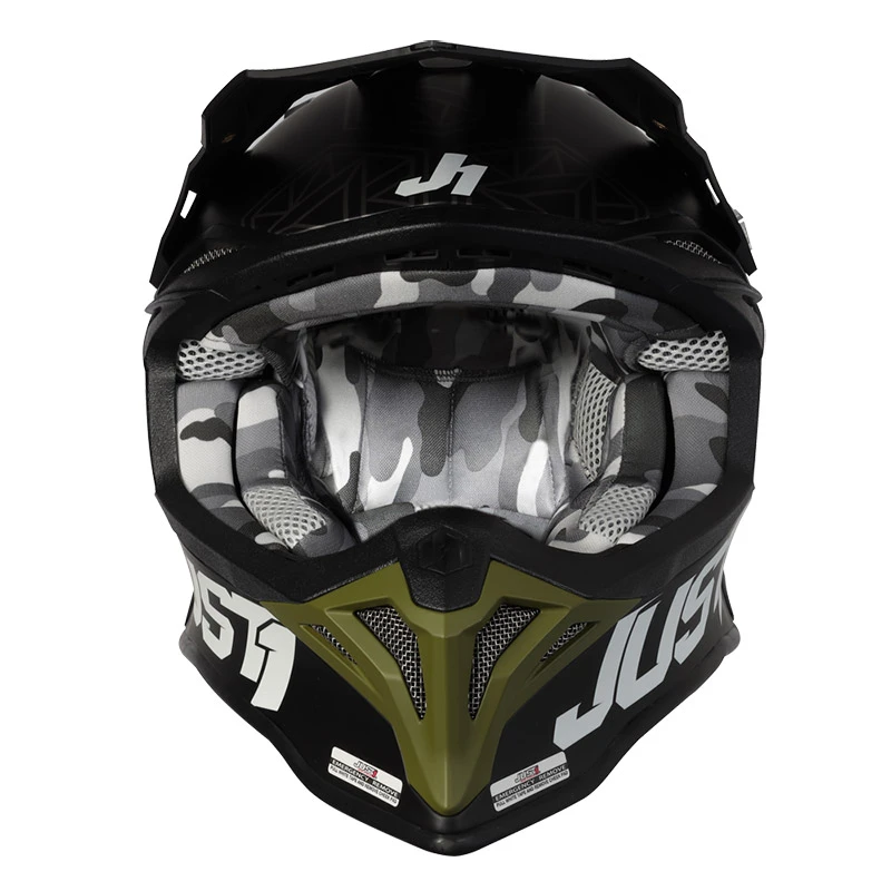 Policarbonato Casco Just-1 J39 Kinetic Camo Army Verde - immagine 3