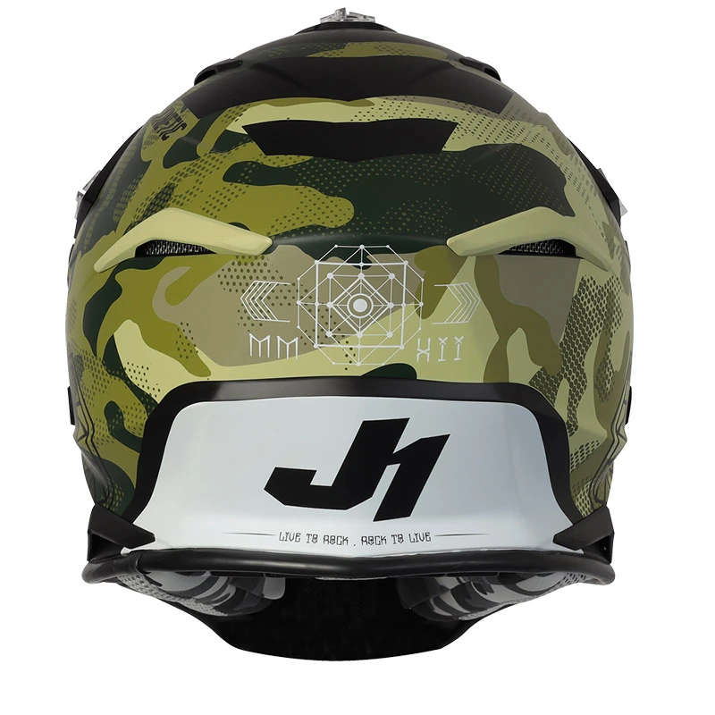 Policarbonato Casco Just-1 J39 Kinetic Camo Army Verde - immagine 4