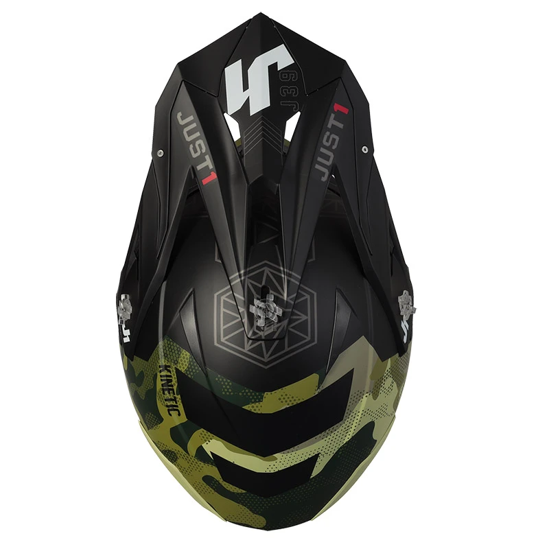 Policarbonato Casco Just-1 J39 Kinetic Camo Army Verde - immagine 5