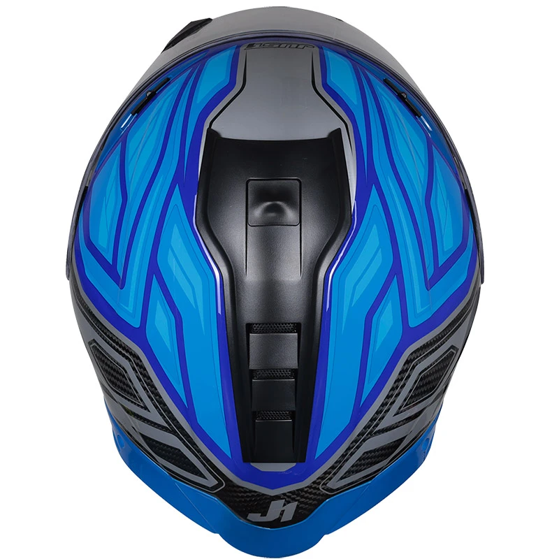 Fibra Casco Just-1 J Gpr Carbon Instinct Blu Fluo - immagine 4