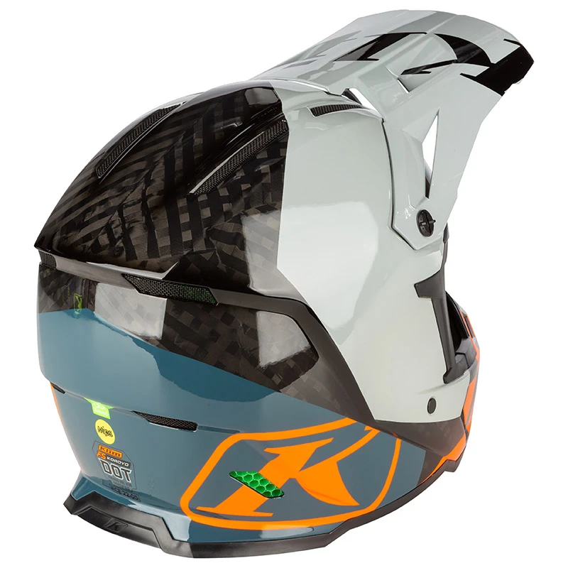 Fibra Casco Klim F5 Koroyd Ascent Striking Petrol - immagine 4