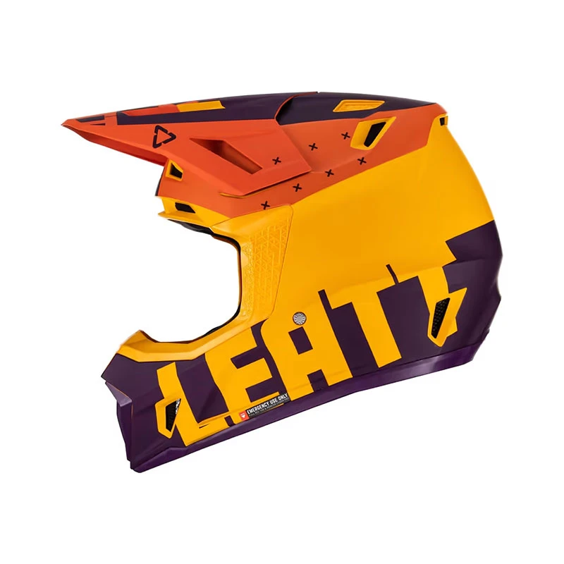 Policarbonato Casco Leatt 7.5 2023 Giallo Viola - immagine 2