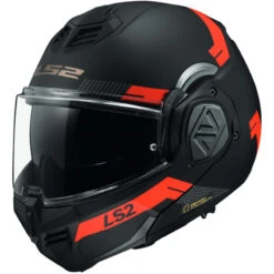 Policarbonato Casco Ls2 Ff906 Advant Bend Nero Opaco Rosso