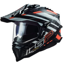 Crosstourer Casco Ls2 Mx701 Explorer Carbon Edge Arancio