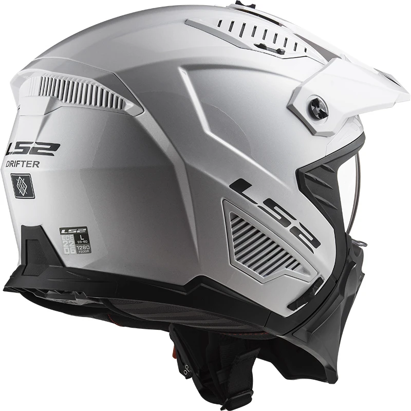 Mentoniera Removibile Casco Ls2 Ff606 Drifter Solid Bianco - immagine 2