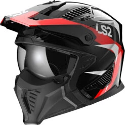 Mentoniera Removibile Casco Ls2 Ff606 Drifter Triality Nero Rosso