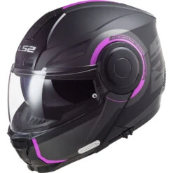 Policarbonato Casco Modulare Ls2 Ff902 Scope Arch Nero Viola