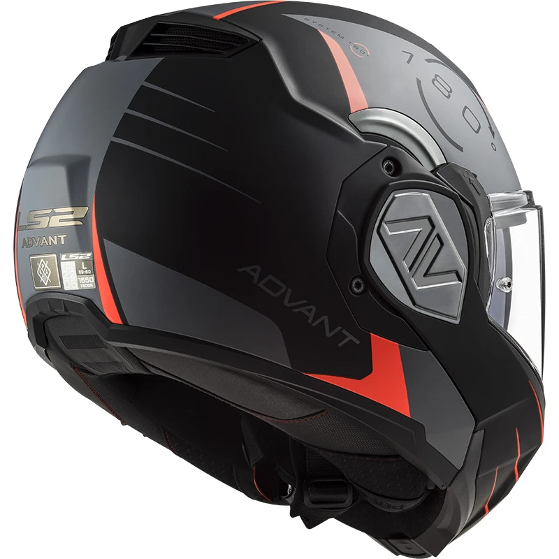 Policarbonato Casco Modulare Ls2 Ff906 Advant Codex Nero Titanio - immagine 3