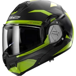 Policarbonato Casco Modulare Ls2 Ff906 Advant Revo Nero Giallo