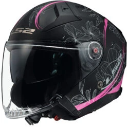 Fibra Casco Ls2 Of603 Infinity 2 Lotus Rosa Opaco