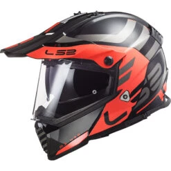 Crosstourer Ls2 Mx436 Pioneer Evo Adventurer Nero Opaco Arancio