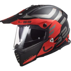 Crosstourer Ls2 Mx436 Pioneer Evo Adventurer Nero Opaco Rosso