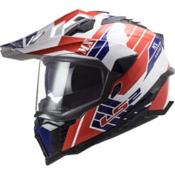 Crosstourer Casco Ls2 Mx701 Explorer Atlantis Bianco Rosso Blu