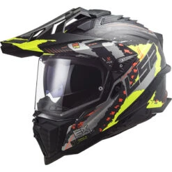 Crosstourer Casco Ls2 Mx701 Explorer Carbon Extend Giallo Opaco