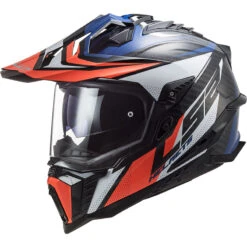 Crosstourer Casco Ls2 Mx701 Explorer Carbon Focus Blu Rosso