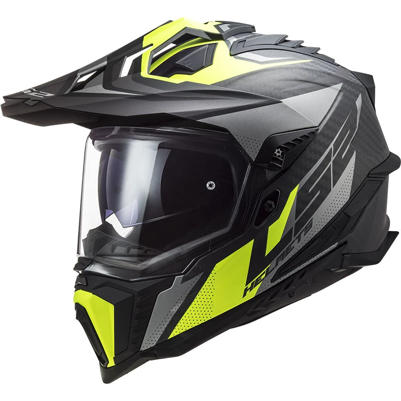 Crosstourer Casco Ls2 Mx701 Explorer Carbon Focus Giallo